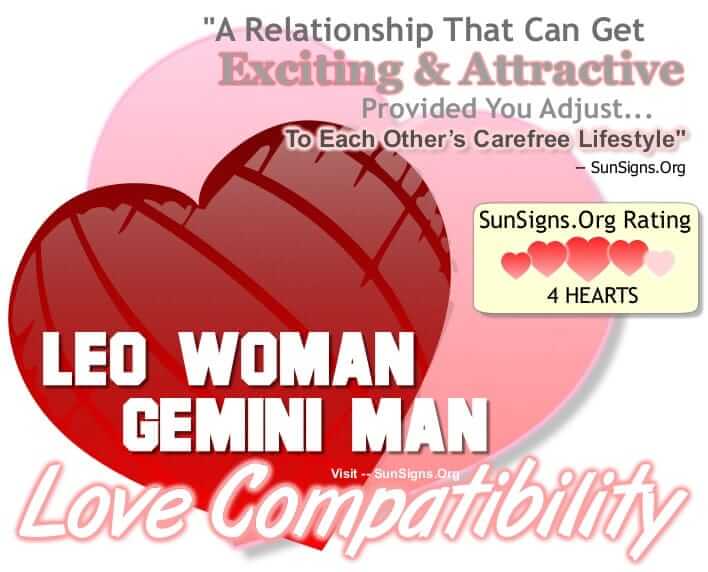 Leo Woman Dating Gemini Man