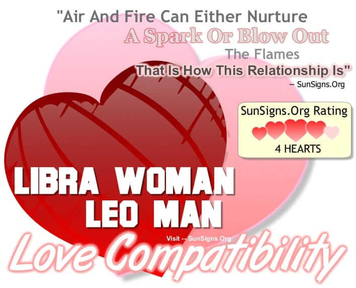 What is the compatibility of a Leo man and a Libra woman?