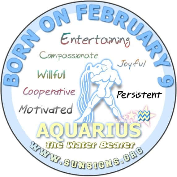 What zodiac sign is 9th February?