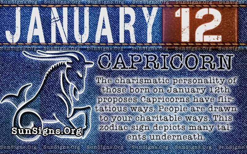 January 12 Birthday Horoscope Personality Sun Signs January 12 Birthday Horoscope Personality Sun Signs