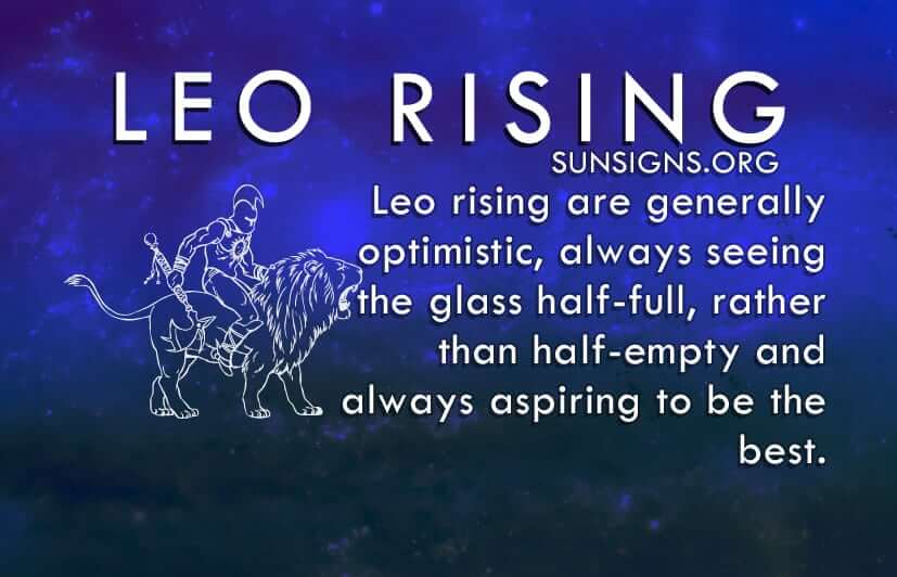 What does Leo rising mean?