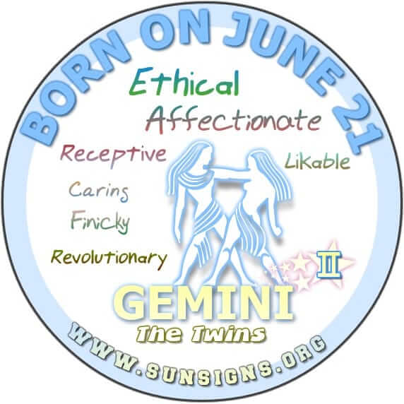 June 21 Birthday Horoscope Personality Sun Signs