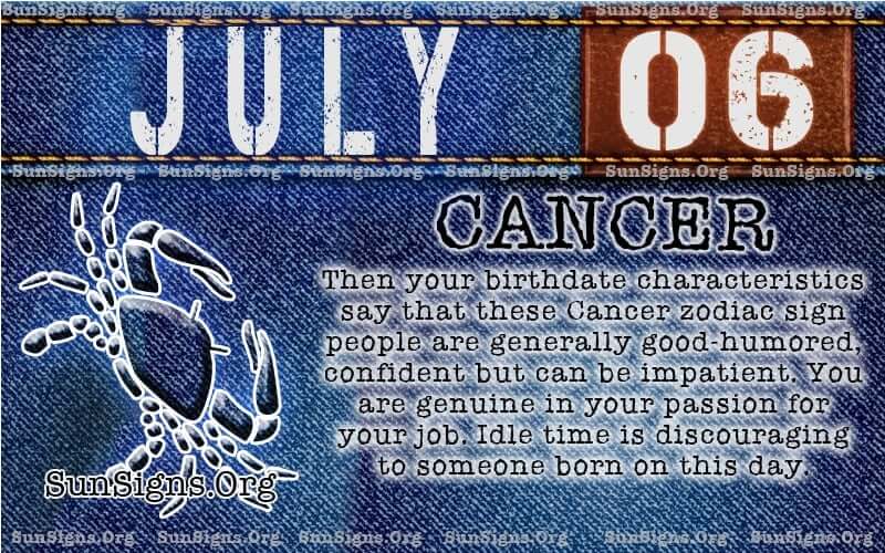 what is July zodiac sign