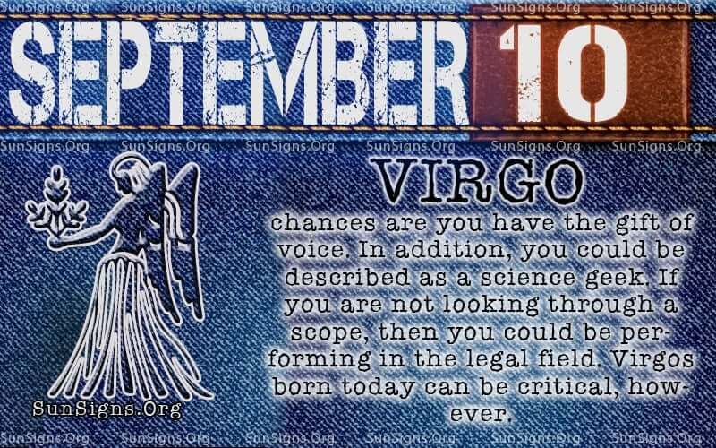 Quel signe du zodiaque est le 10 septembre?