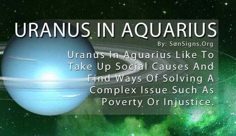 O que significa ter Urano em Aquário?
