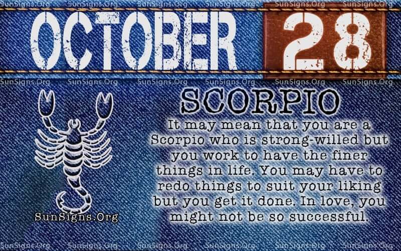 scorpio dates birthday