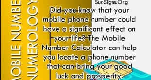 mobile number numerology