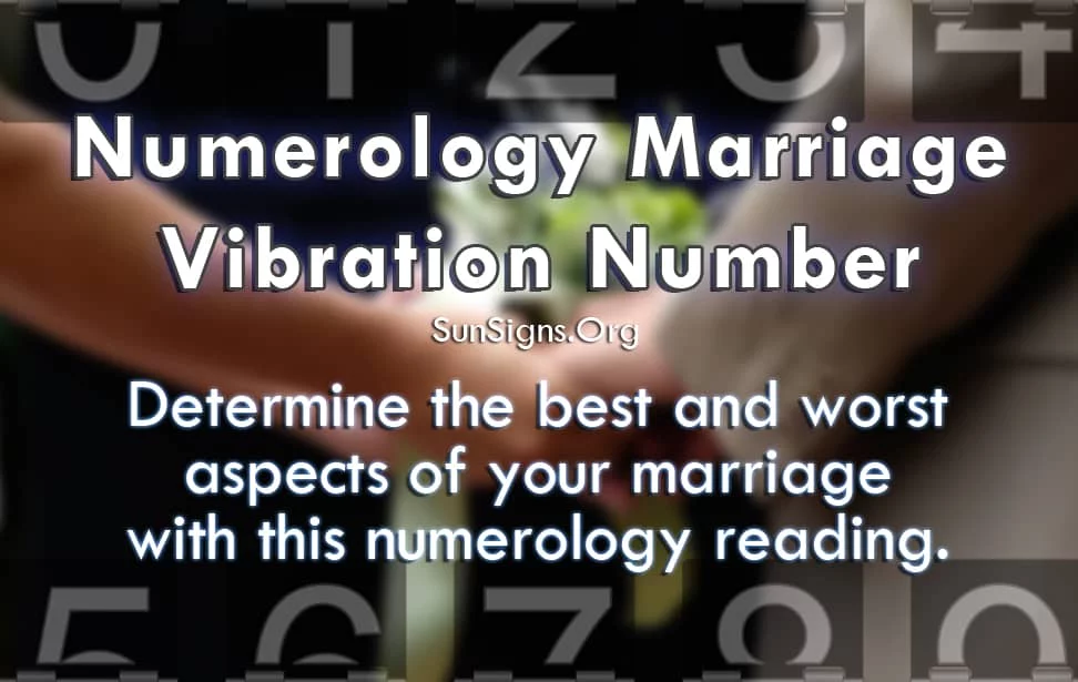numerology marriage vibration number