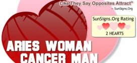 aries woman cancer man
