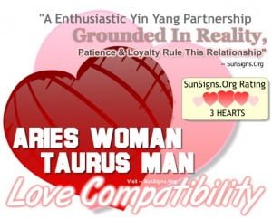 Aries Woman Taurus Man - A Yin Yang Relationship