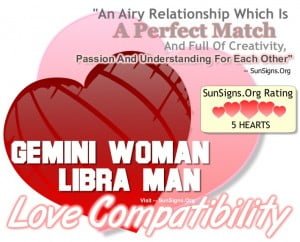 Gemini Woman Libra Man - The Perfect Passionate Match - SunSigns.Org