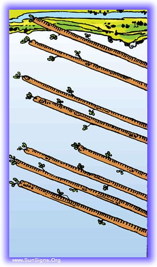 eight of wands reversed