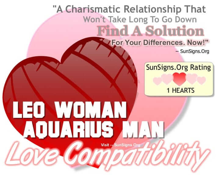 Aquarius And Leo Compatibility Chart