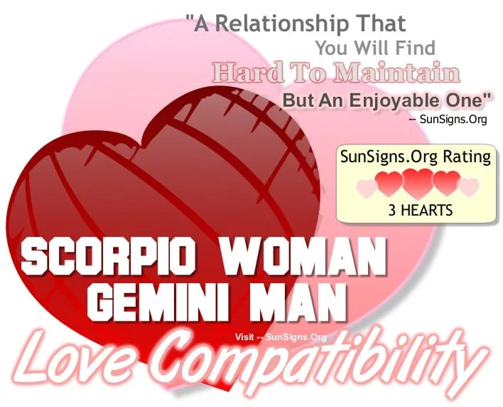scorpio woman gemini man