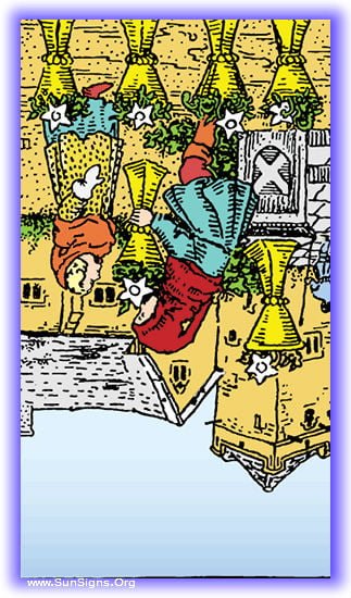 six of cups reversed