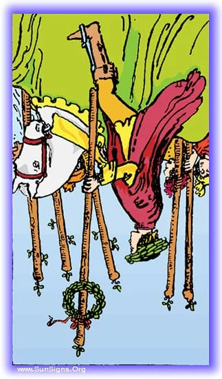 six of wands reversed six of wands reversed