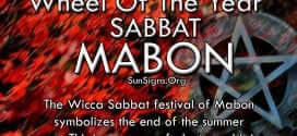 The Wicca Sabbat festival of Mabon symbolizes the end of the summer year