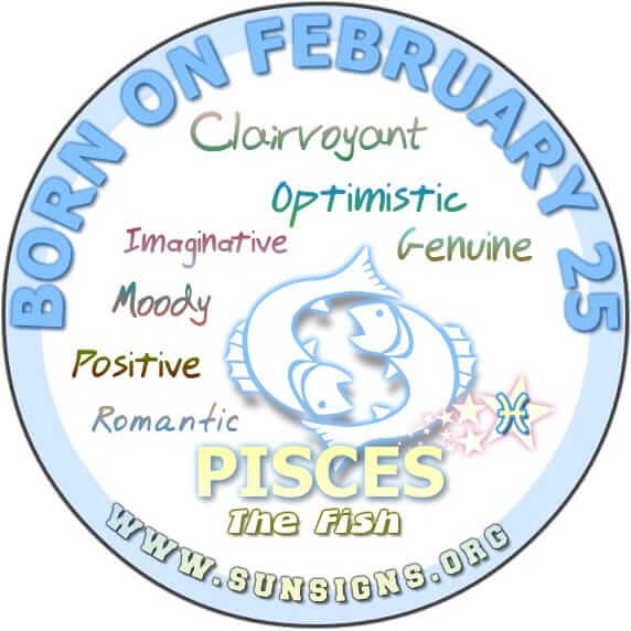 Quel est le signe du zodiaque du 25 février?