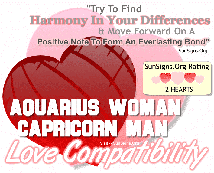 Aquarius Woman Capricorn Man Love Compatibility