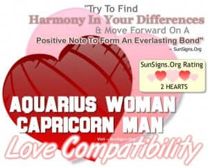 Aquarius Woman And Capricorn Man - A Match That Has Little In Common