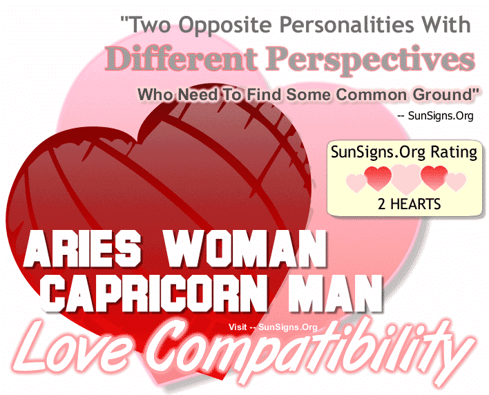 Aries Woman Capricorn Man Love Compatibility
