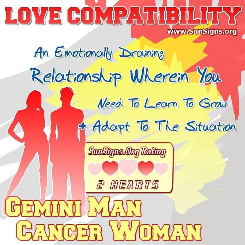 Friendship Compatibility For Gemini Sunsign And Cancer