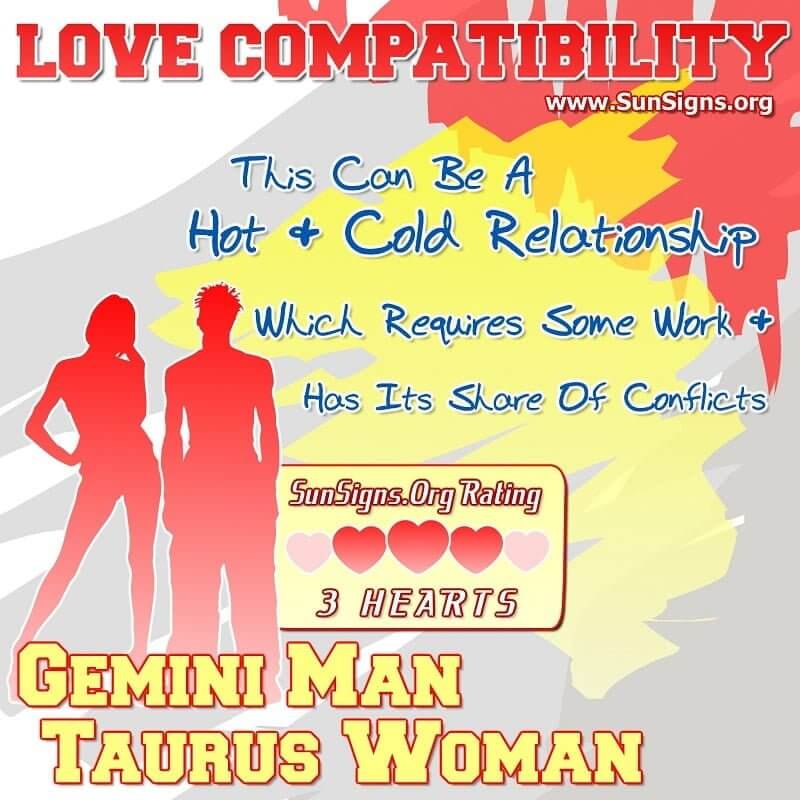 taurus man dating a gemini woman