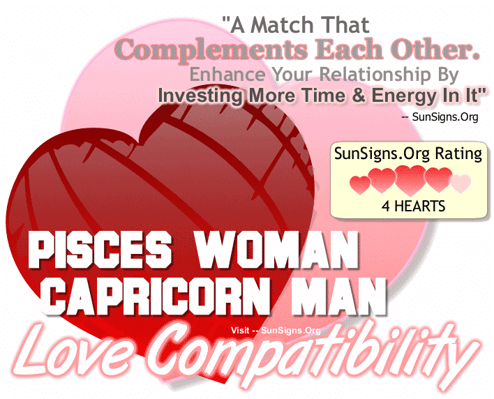 Pisces Woman Capricorn Man Love Compatibility