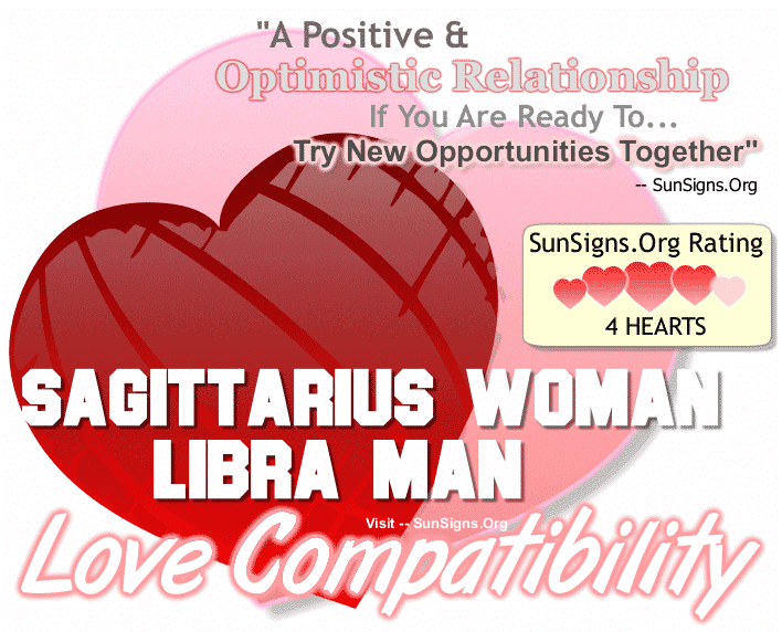 Sagittarius Woman Libra Man Love Compatibility