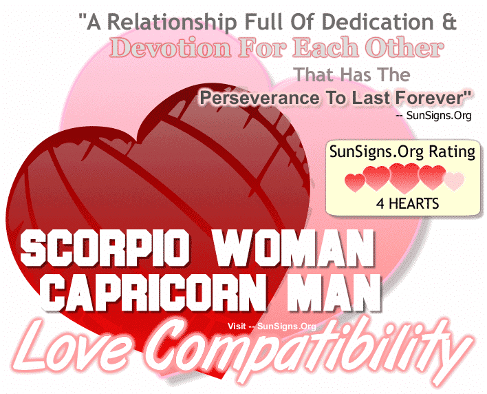 Scorpio Woman Capricorn Man Love Compatibility