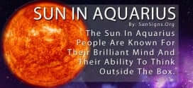 The Sun In Aquarius