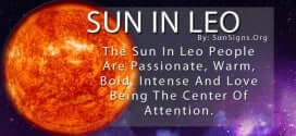 The Sun In Leo