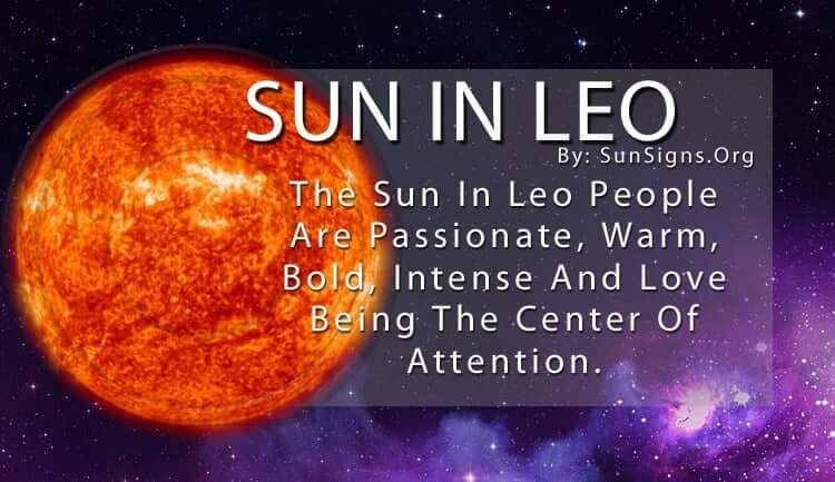 The Sun In Leo