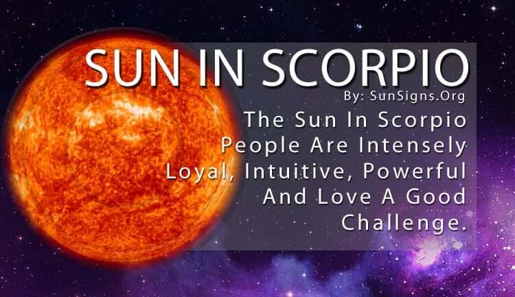 The Sun In Scorpio