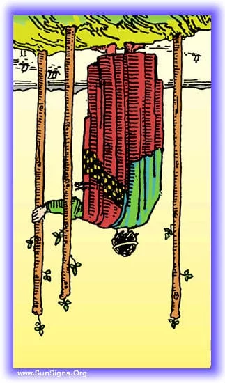three of wands reversed