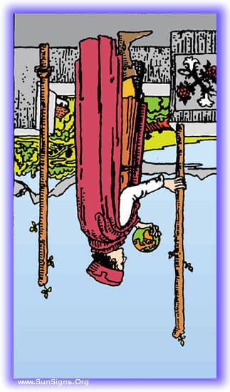 two of wands reversed