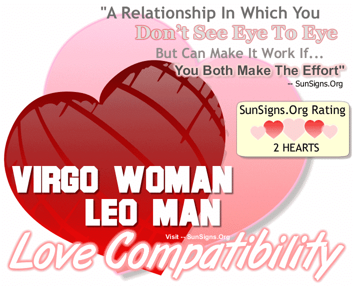 Mulher Virgem Leo, Amor de Homem de Compatibilidade