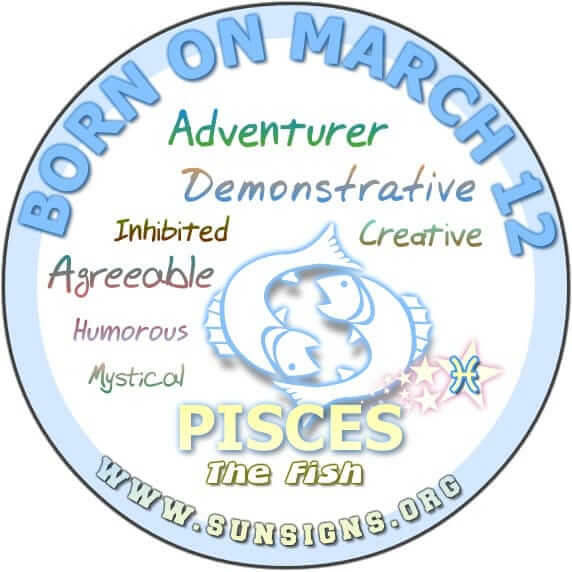 March 12 Zodiac Horoscope Birthday Personality Sunsigns Org