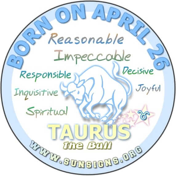 April 26 Zodiac Horoscope Birthday Personality - SunSigns.Org