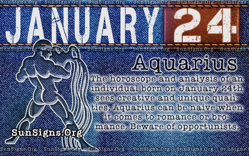 January 24 Horoscope Birthday Personality