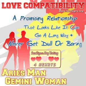 Aries Man And Gemini Woman Love Compatibility - SunSigns.Org