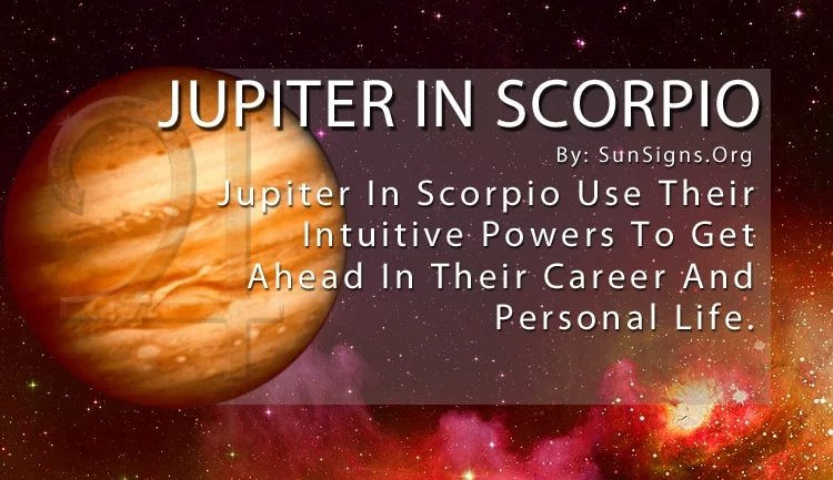 The Jupiter In Scorpio