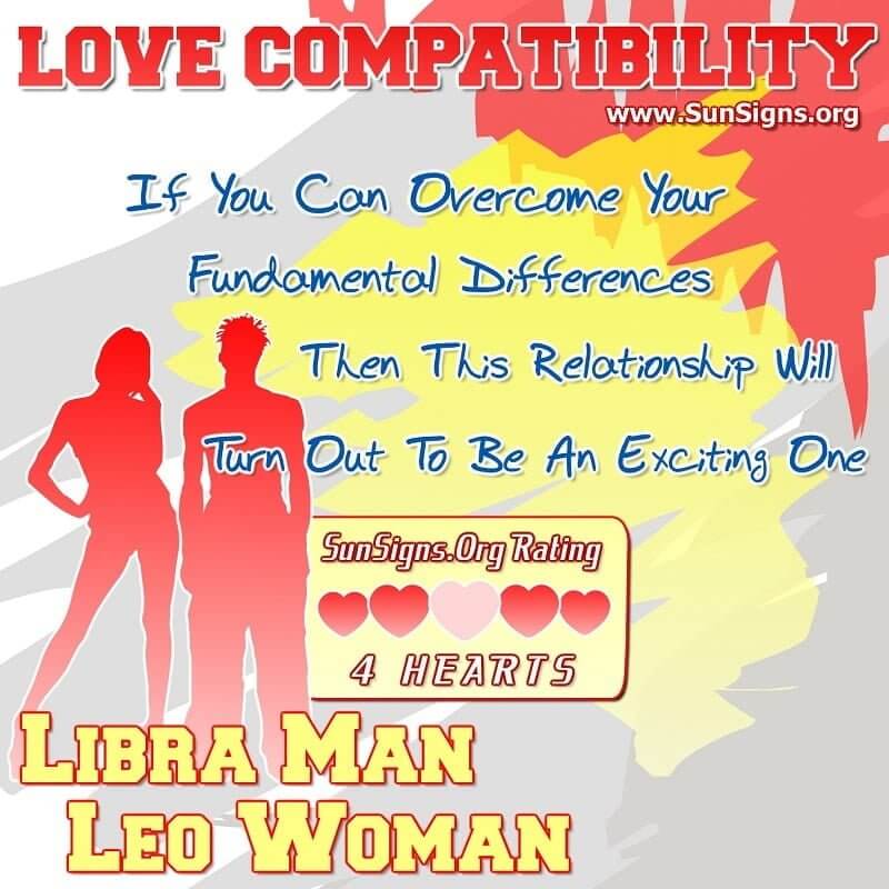 Libra Man Leo Woman Love Compatibility. If You Can Overcome Your Fundamental Differences, Then This Relationship Will Turn Out To Be An Exciting One.