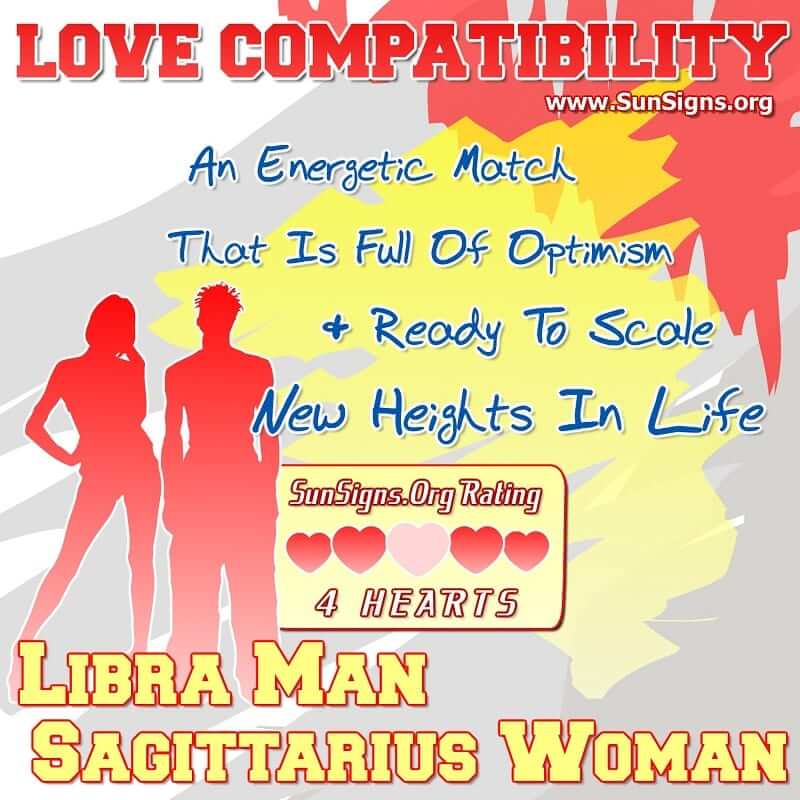 libra man sagittarius woman