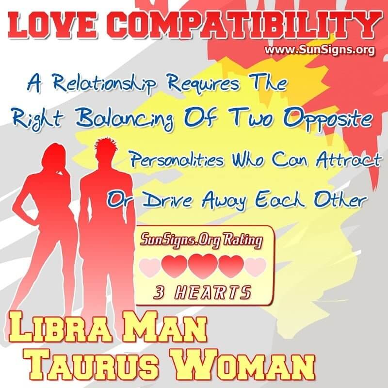 libra man taurus woman