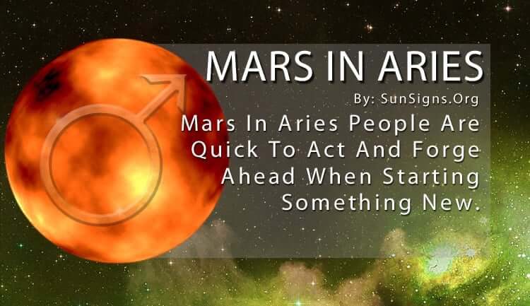The Mars In Aries