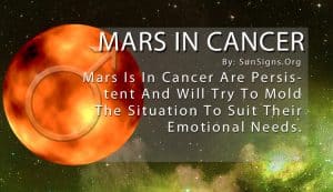 Mars In Cancer Meaning: Open About your Feelings and Emotions