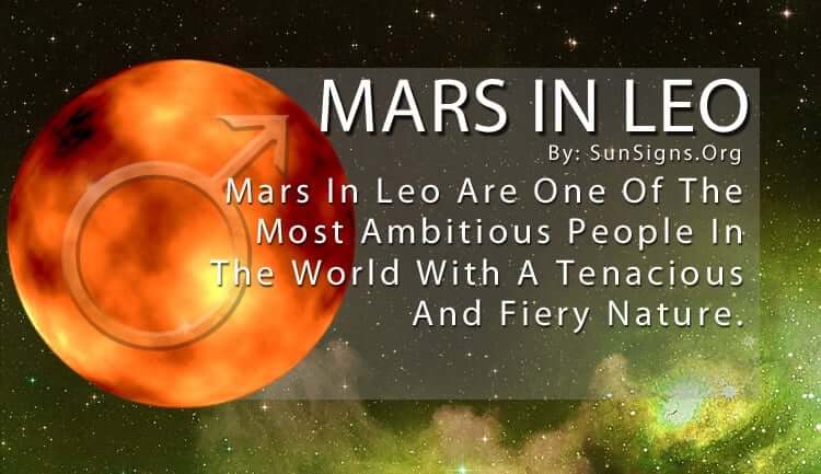 The Mars In Leo