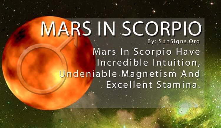 The Mars In Scorpio