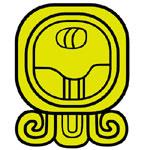 Kan seed lizard Mayan sign